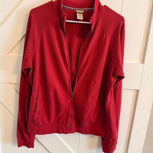 L.L. Bean, made from 98% cotton and 2% Lycra elastane Women's Large Full Zip